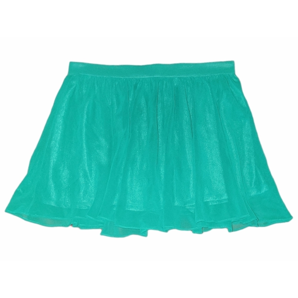 Green Chiffon Mini Skirt From Forever 21 - Picture 1 of 7